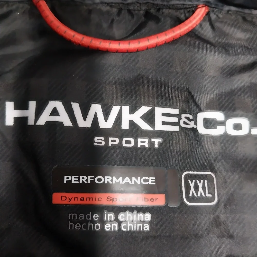 Hawke & Co Mens Down Shirt Jacket Performance Quilted HEN1135S XXL Black